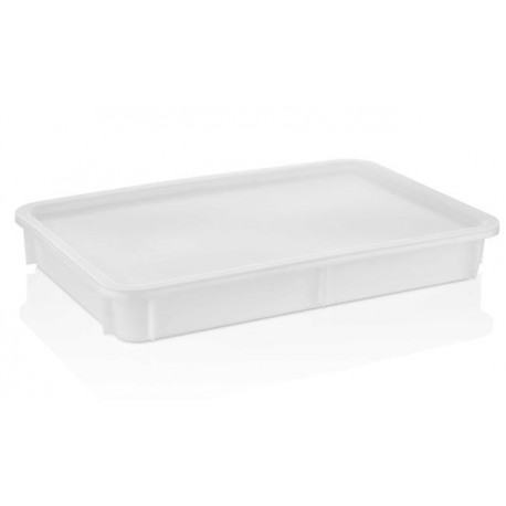 Pojemnik na ciasto do pizzy z polipropylenu 600x400x H 80 mm