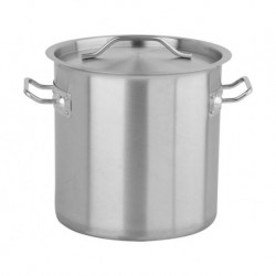 Garnek wysoki z pokrywką 25x25 12l