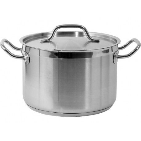 Garnek średni z pokrywką ze stali nierdzewnej 24x16xm 7,2l