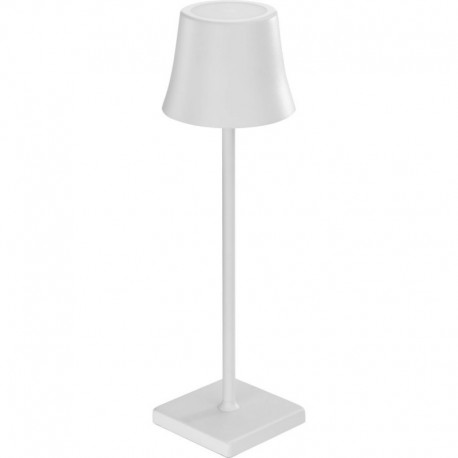Lampka stołowa LED, bezprzewodowa, biała, H 375 mm